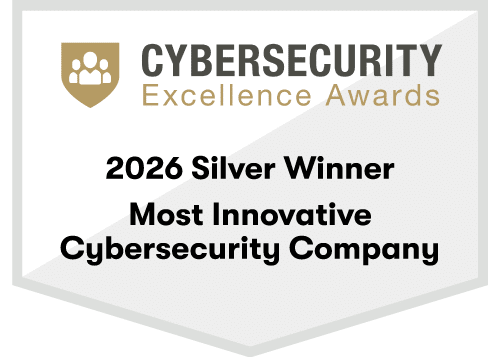 Cybersecurity Excellence award badge silver